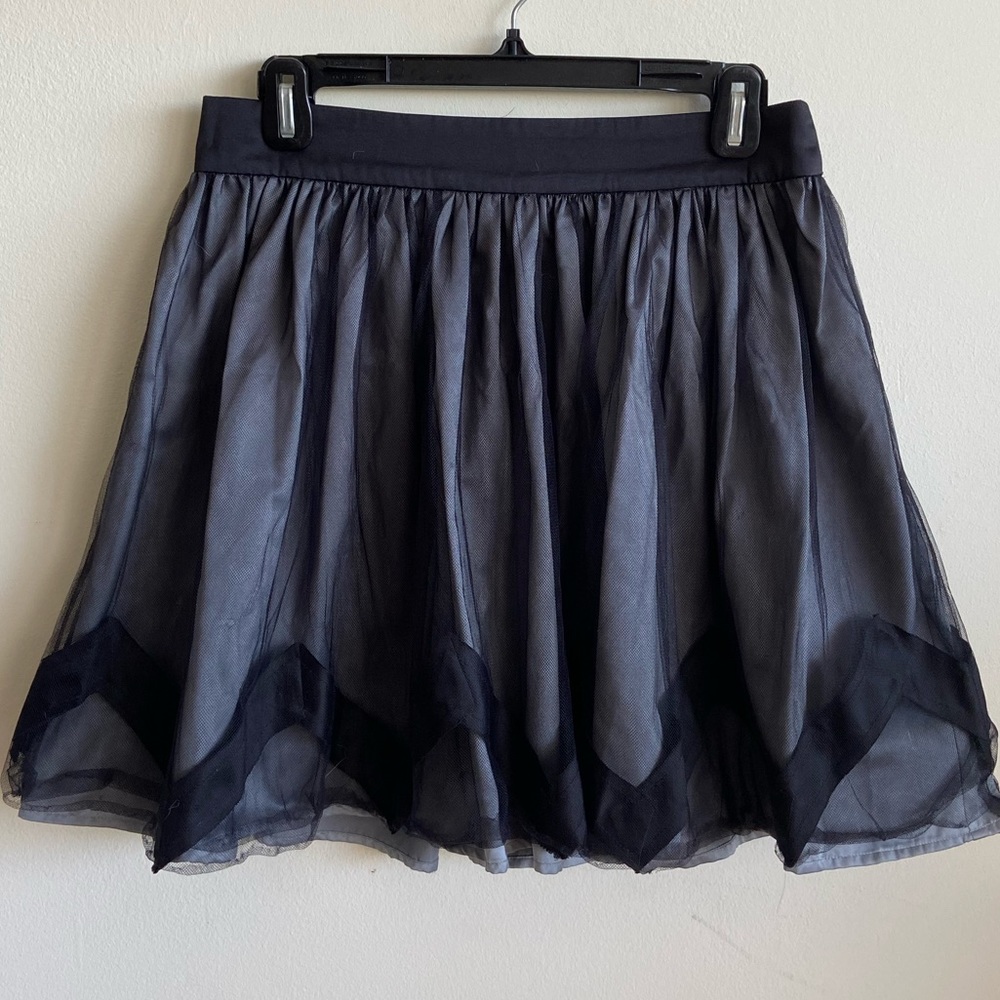 Cute mesh overlay skirt